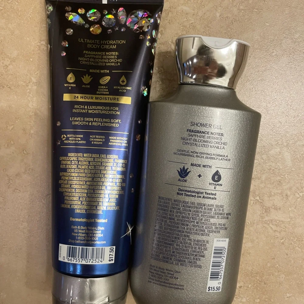 Bath & Body Works 2pc Dream Bright Set Full Size Body Cream Shower Gel - Picture 2 of 2